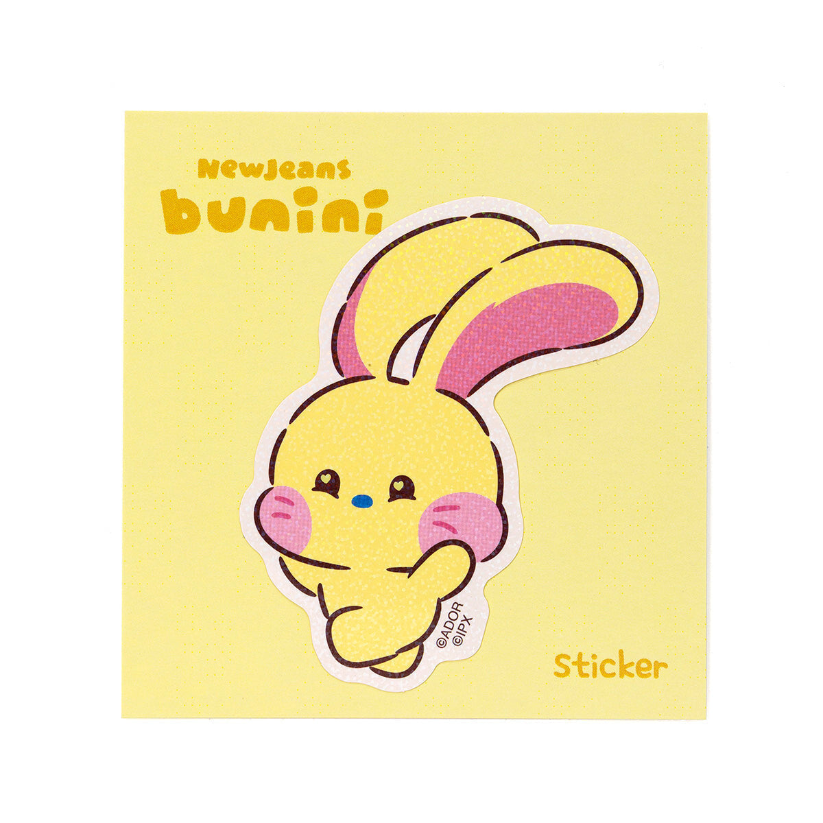 NewJeans Bunini Sticker Yellow Happy Bunny