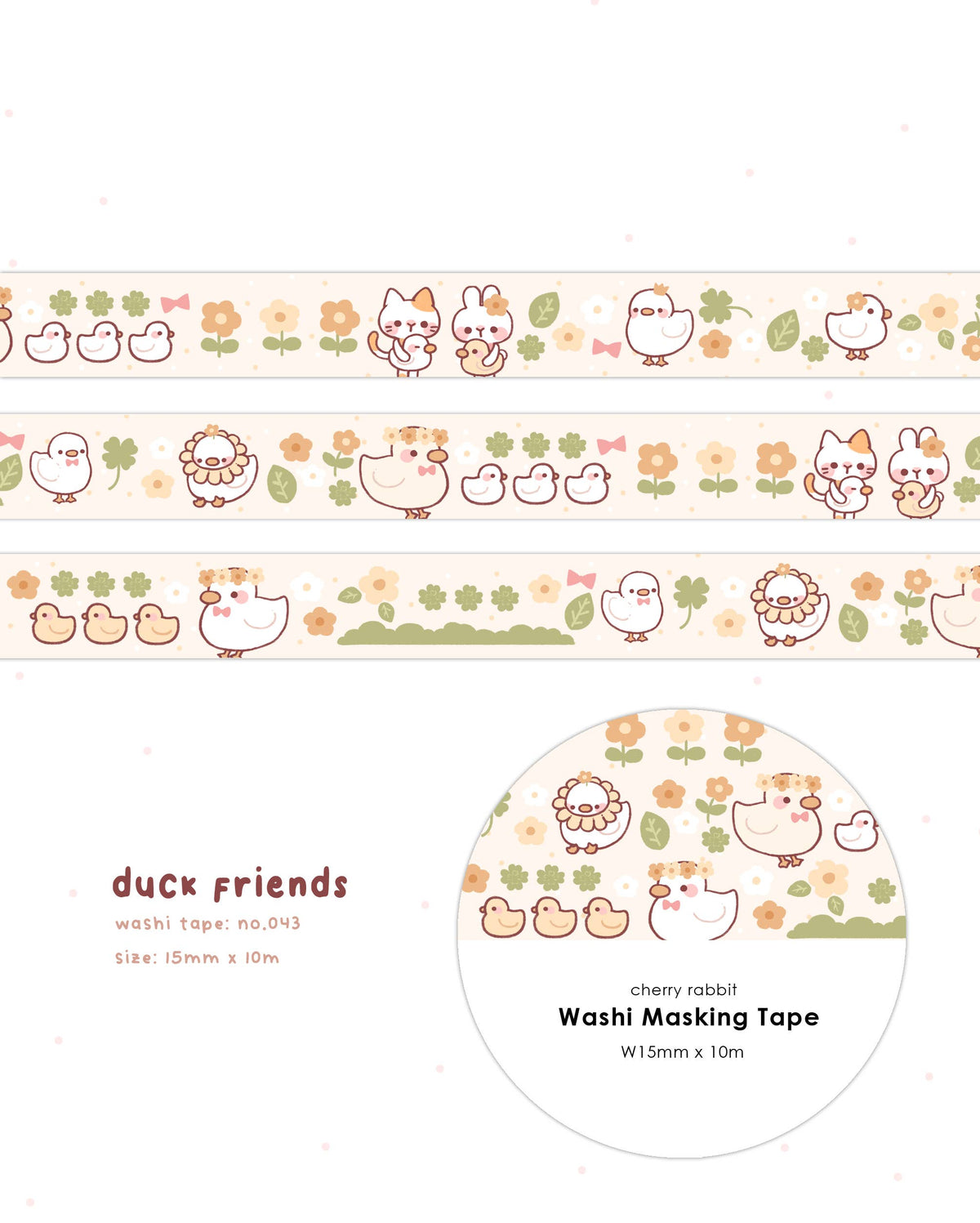 Duck Friends Washi Tape