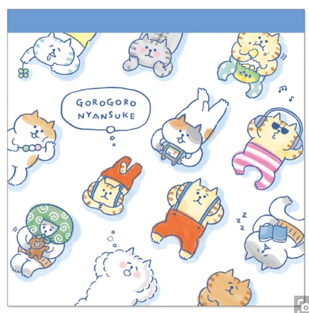 Memo Pad Gorogoro Nyansuke