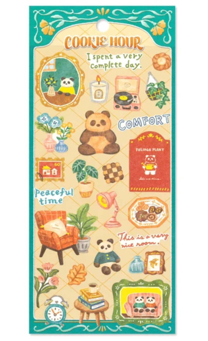 Mindwave Cookie Hour Panda Sticker Sheet