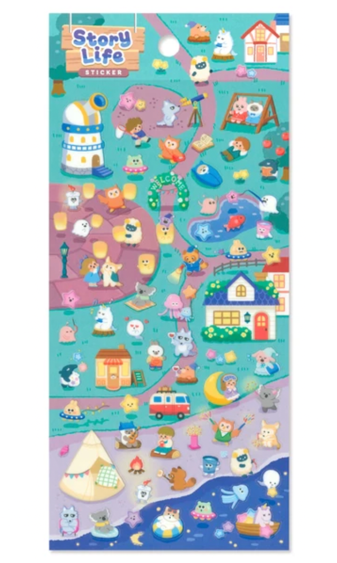 Mindwave Story Life Village Sticker Sheet