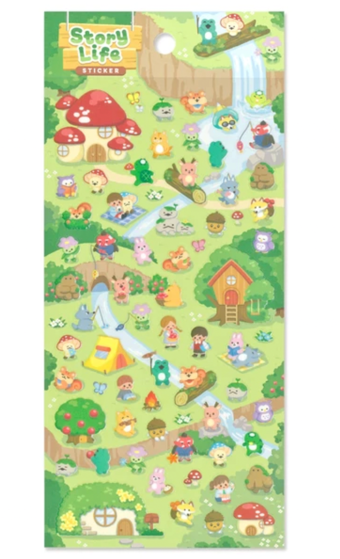 Mindwave Story Life Village Day Sticker Sheet