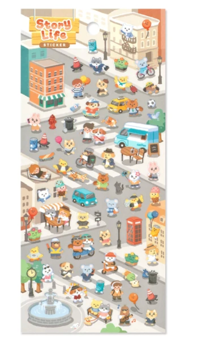 Mindwave Story Life City Sticker Sheet