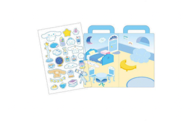 Sanrio Cinnamoroll Playing Sticker Set Room