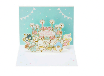 Sanrio Mix Characters Birthday Greeting Message Card