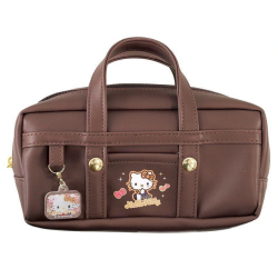 Sanrio Hello Kitty Leopard Print Bow Y2k School Bag Style Pen Pouch