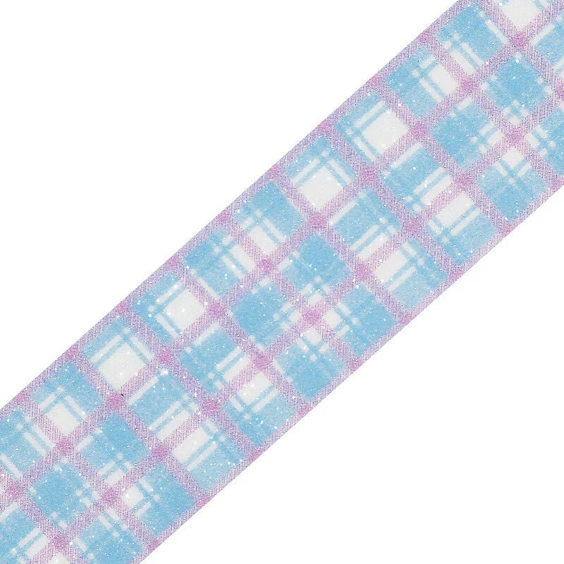 Blueberry Check Glittery Washi Tape - Paper Mochi