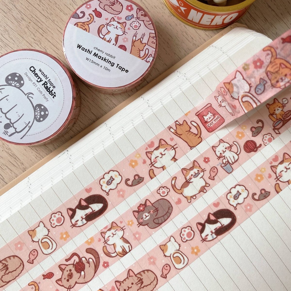 Cat Party Washi Tape - Paper Mochi
