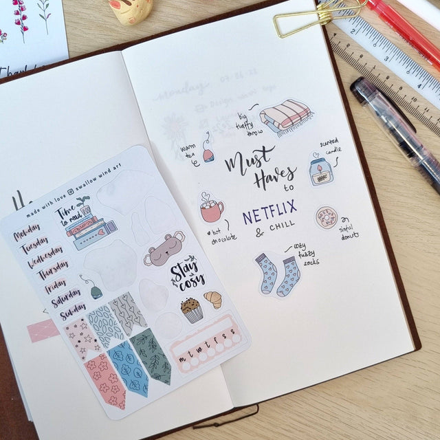 Cosy Feels Winter Sticker Sheet