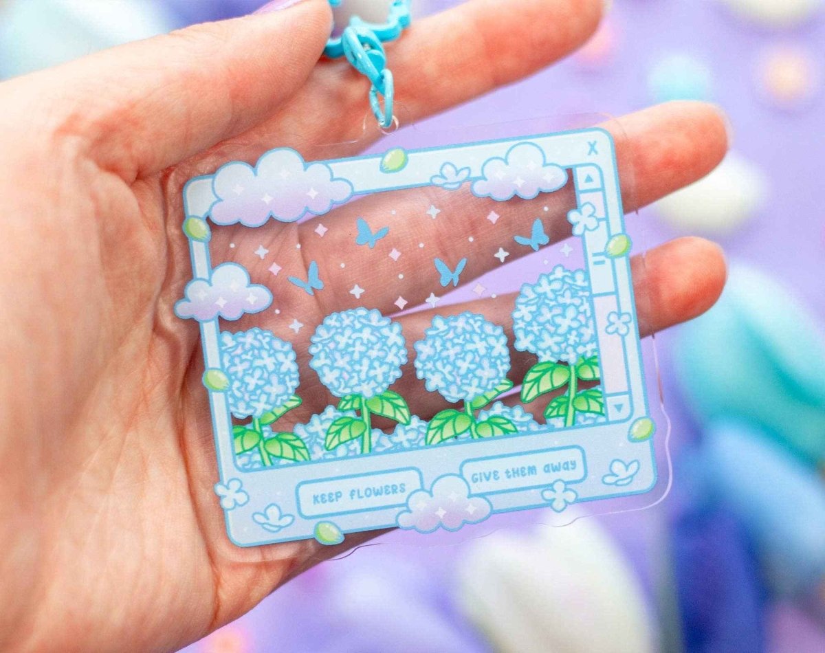 Hydrangea Dreams Keychain - Paper Mochi
