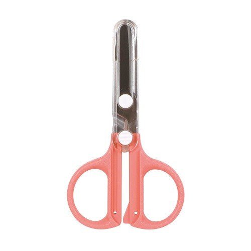 Kutsawa Compact Scissors Coral - Paper Mochi