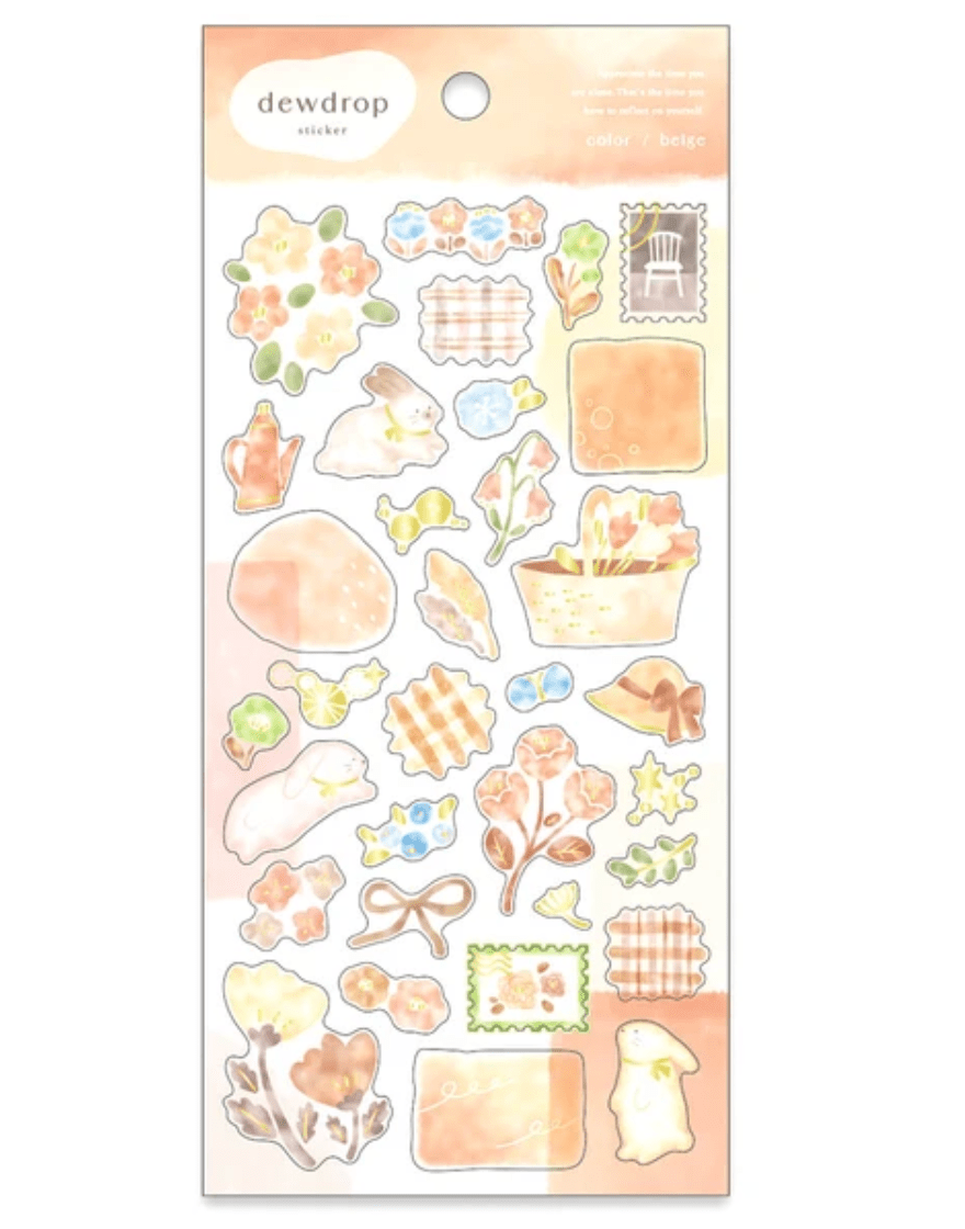Mind Wave Stickers Dewdrop Series - Orange - Paper Mochi