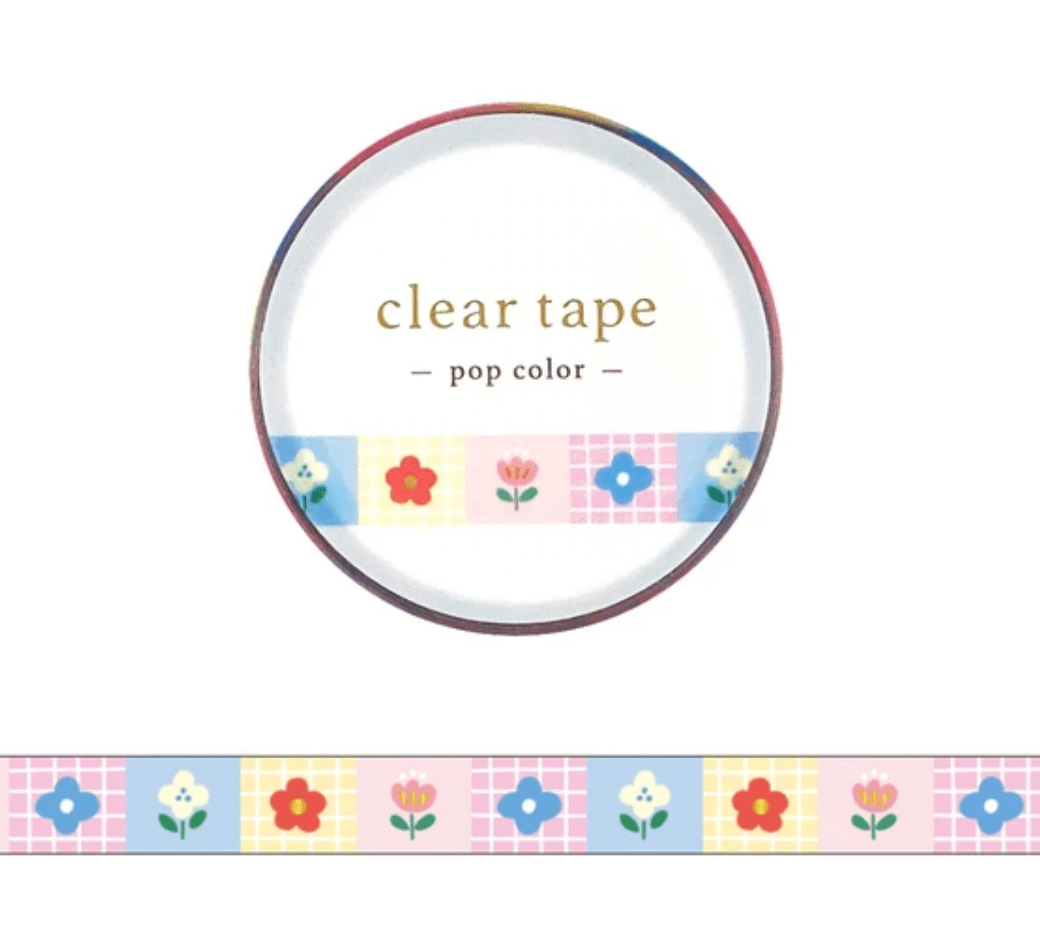 Mind Wave Washi Tape Clear Pop Icon Flower - Paper Mochi