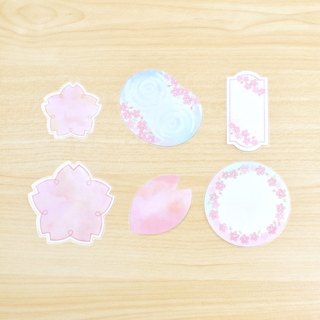 Papier Platz Sakura Flake Sticky Notes - Paper Mochi