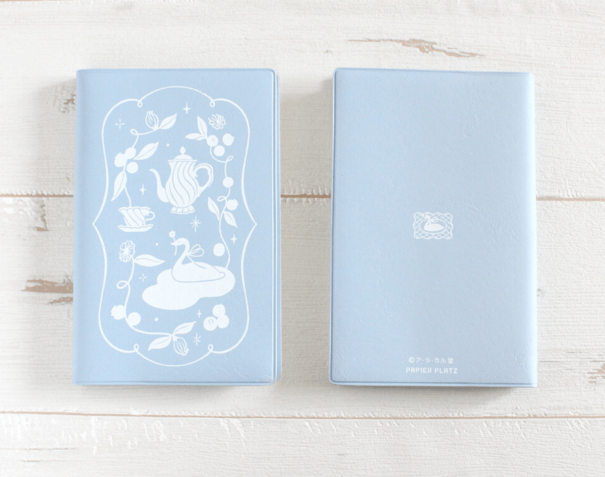 Papier Platz Swan Pocket Grid Notebook - Paper Mochi
