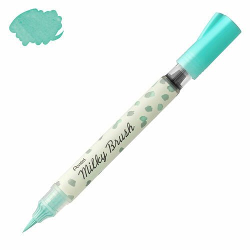 Pentel Milky Brush - Mint Green - Paper Mochi