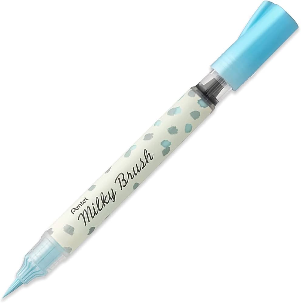 Pentel Milky Brush - Pastel Blue - Paper Mochi
