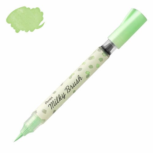 Pentel Milky Brush - Pastel Green - Paper Mochi
