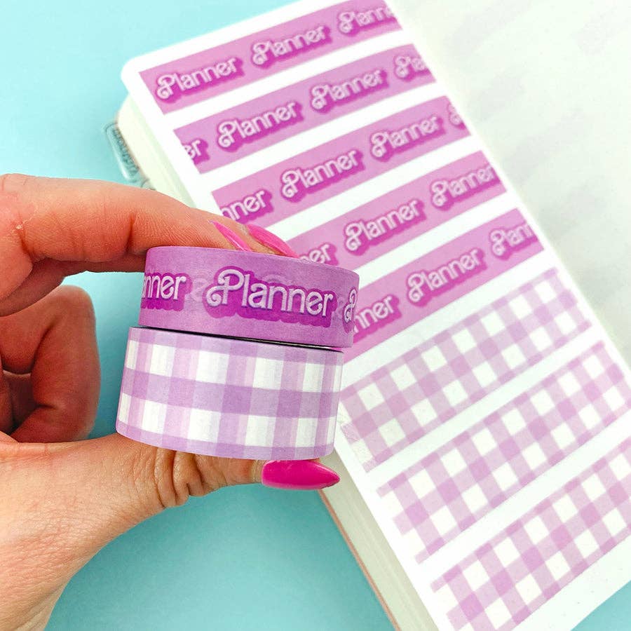 Pink Malibu 'Planner' Washi Tape - Paper Mochi