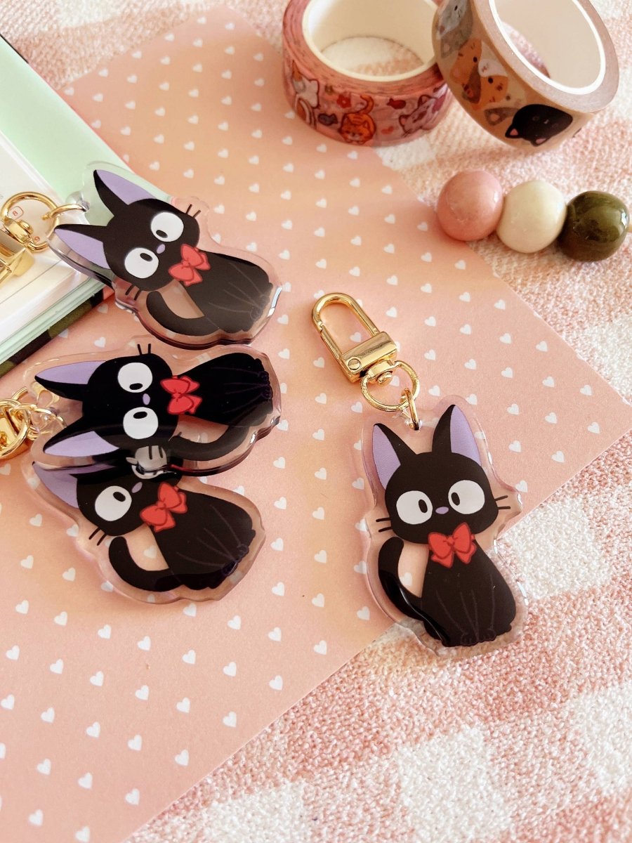 Studio Ghibli: Jiji Cat Keychain - Paper Mochi