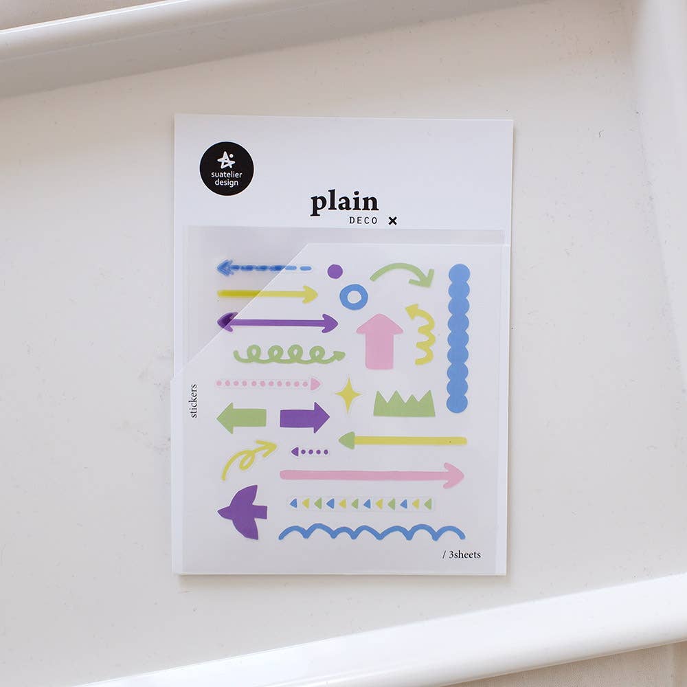 Suatelier Design Colourful Arrow Stickers - Paper Mochi