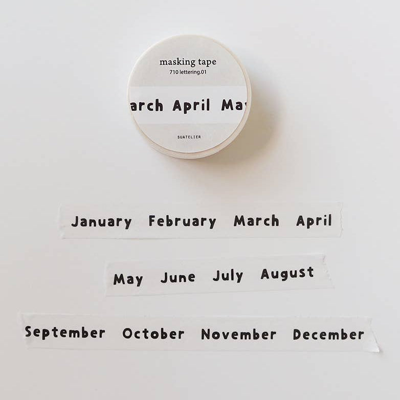 Suatelier Design Lettering Washi Tape - Paper Mochi