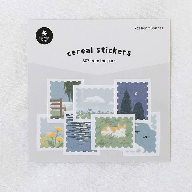 Suatelier Design Travel Stamp Flake Stickers - Paper Mochi