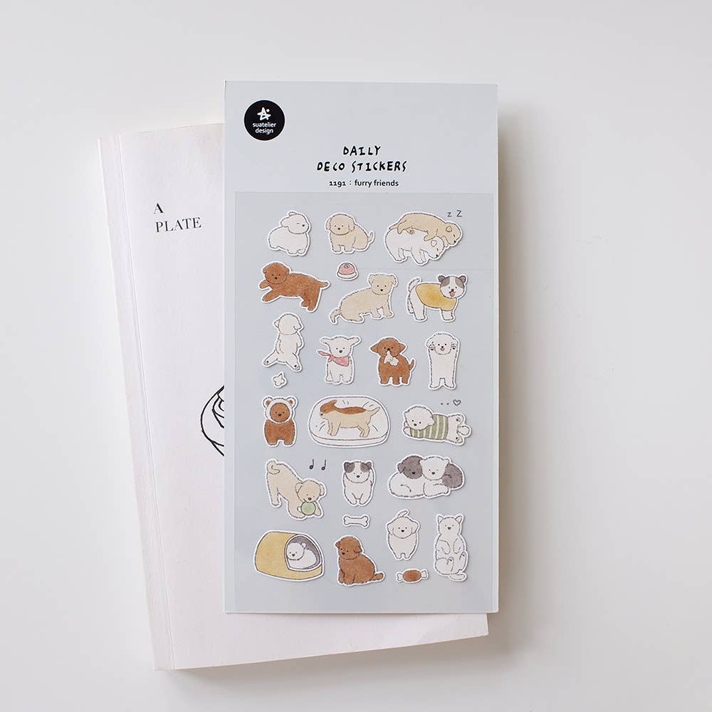 Suatelier Furry Friends Sticker Sheet - Paper Mochi