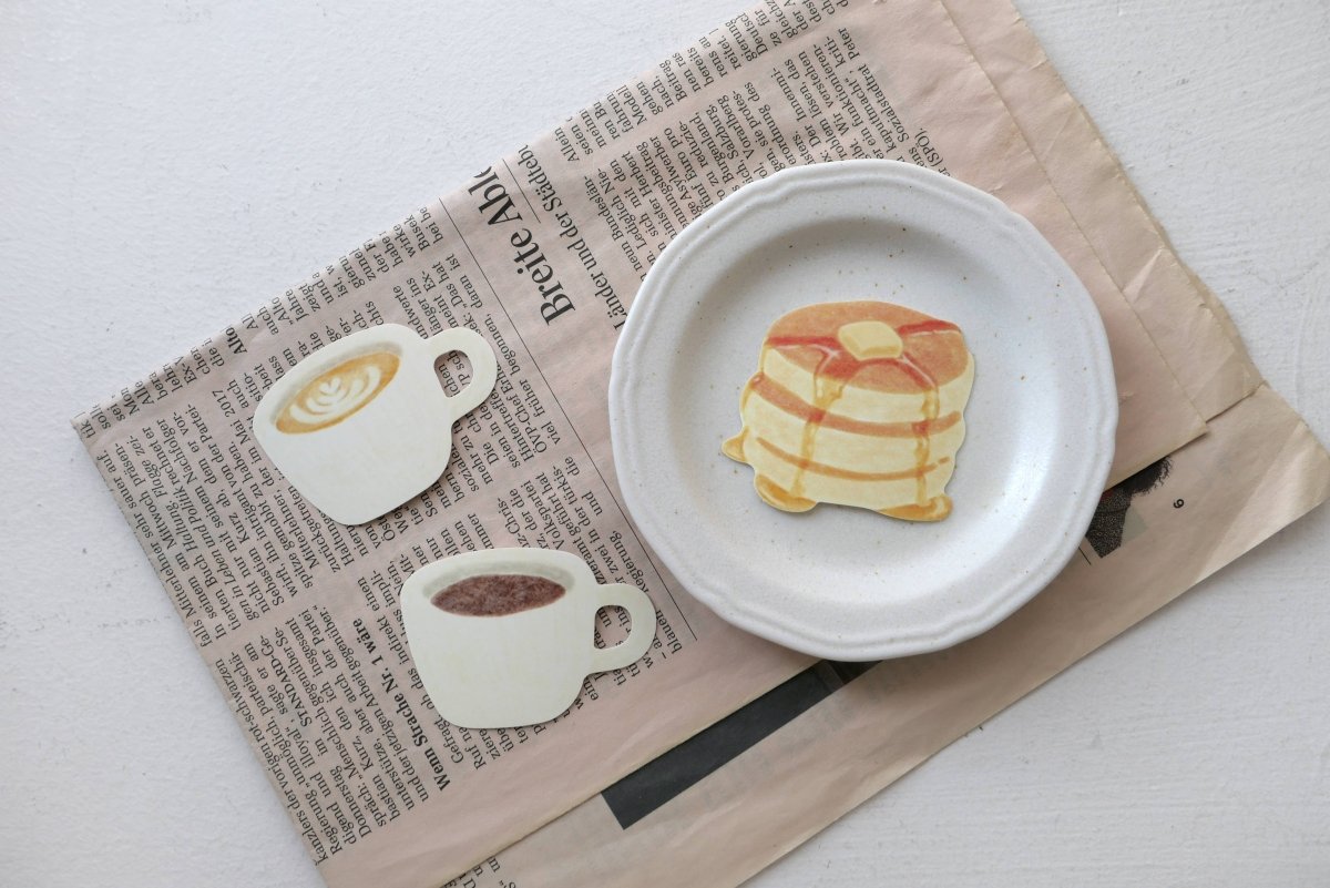 Suatelier Happy Cafe Flake Stickers - Paper Mochi