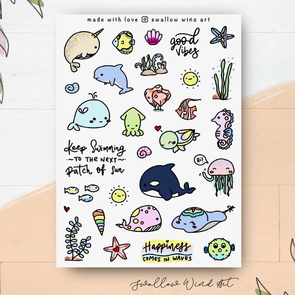 Under The Sea Sticker Sheet - Paper Mochi