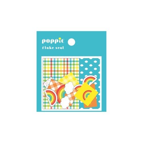 World Craft Flake Seal Stickers Rainbow - Paper Mochi
