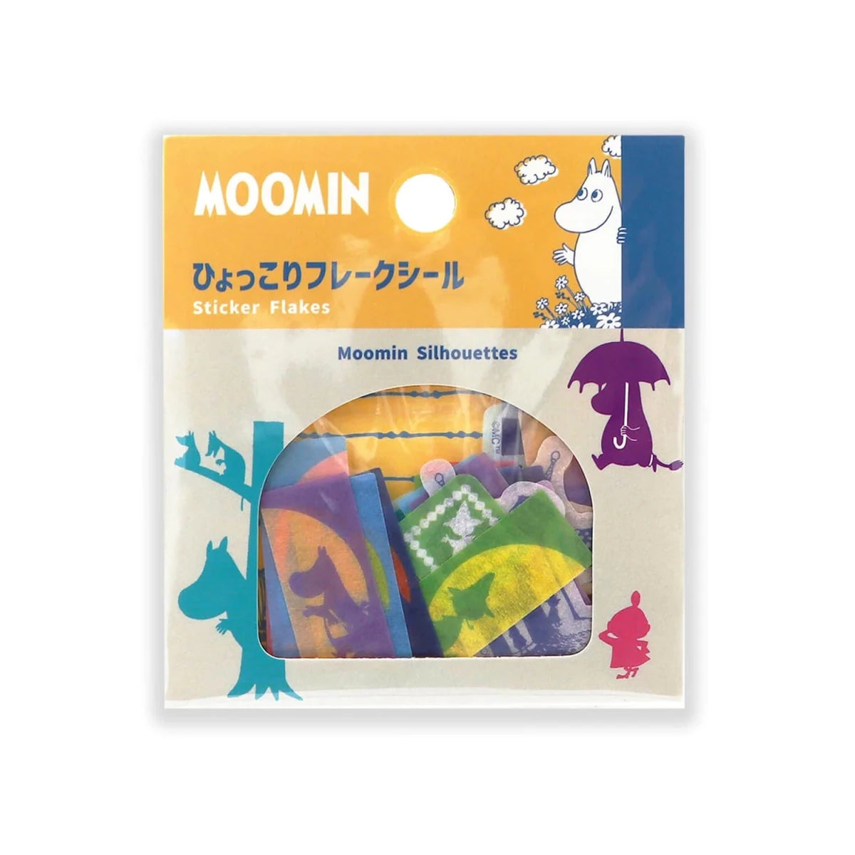 World Craft Moomin Silhouette Flake Stickers - Paper Mochi
