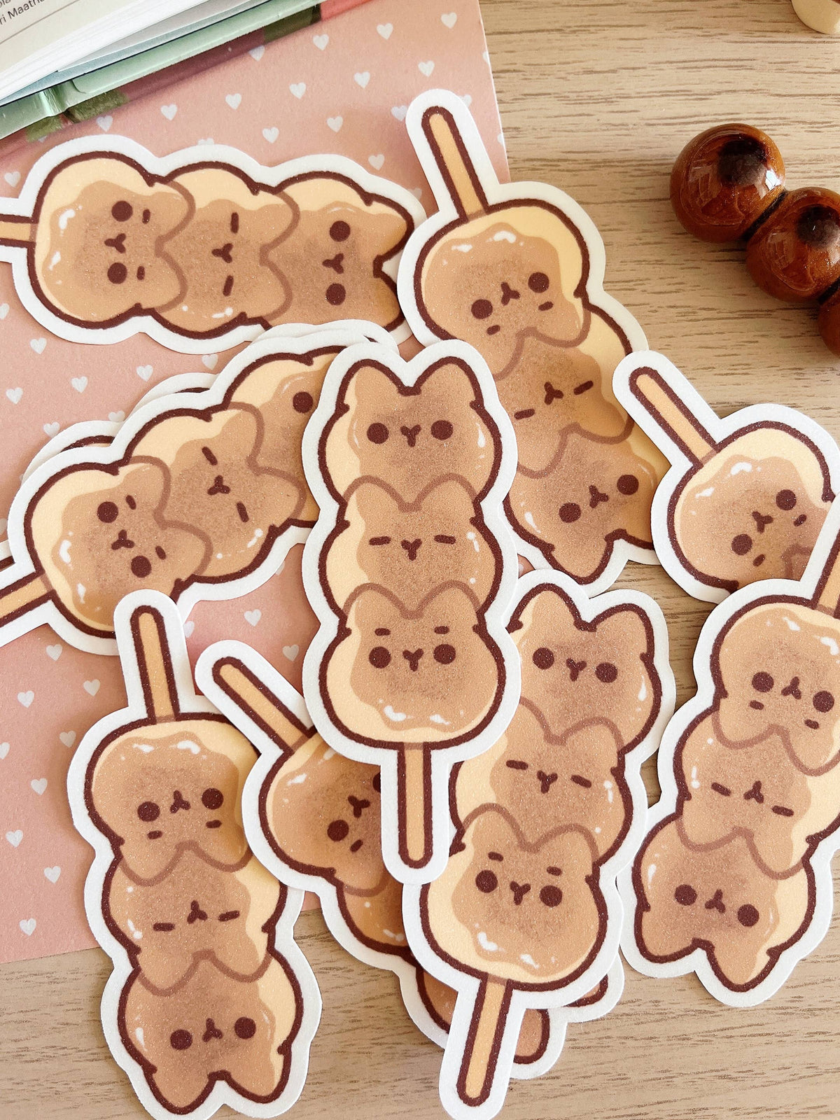 Mitarashi Dango Cat Sticker