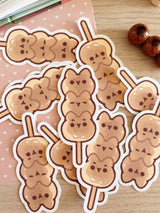 Mitarashi Dango Cat Sticker