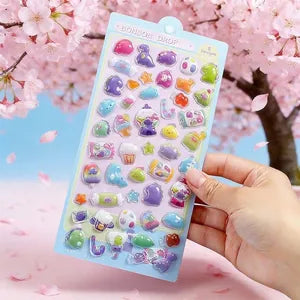 Bonbon Drop Puffy Sticker Sheet Sweets