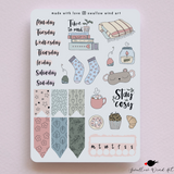 Cosy Feels Winter Sticker Sheet