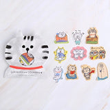 Gorogoro Nyansuke Grey Cat Sticker Pack