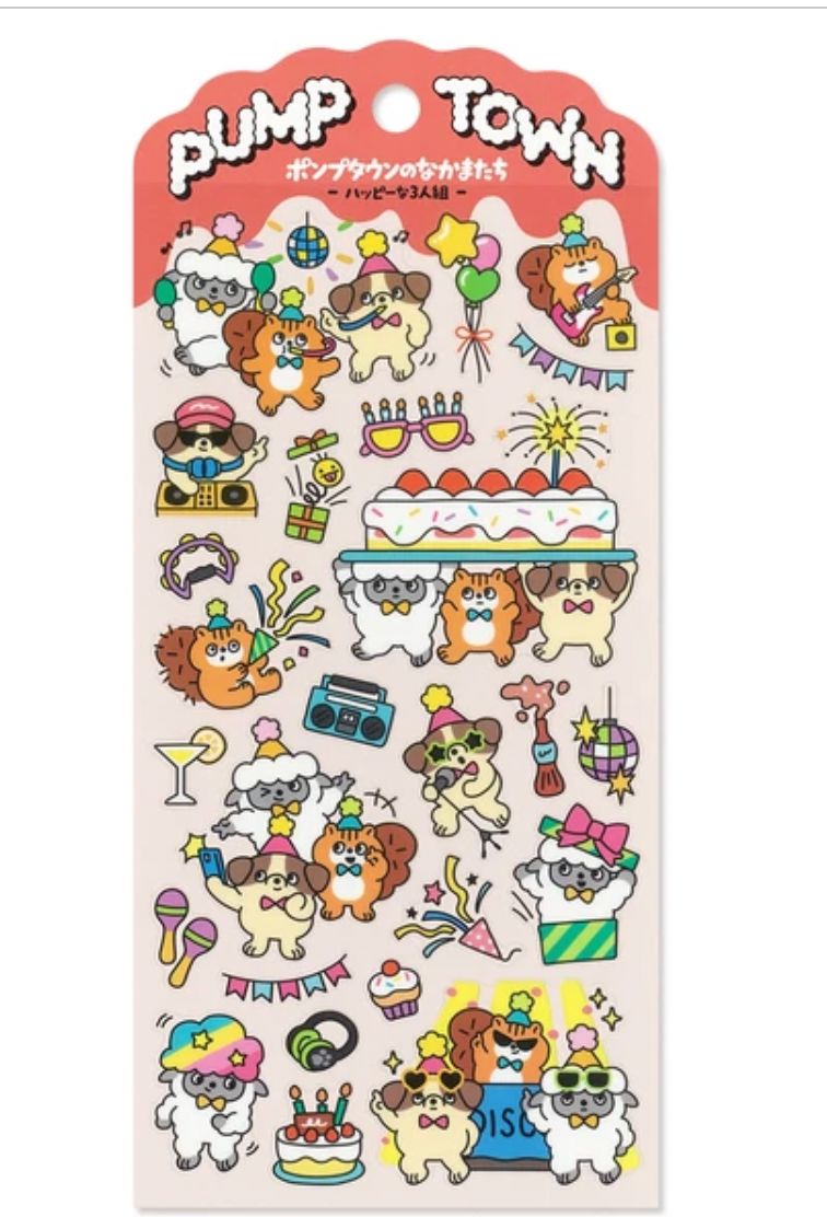 Mindwave Pump Happy Trio Sticker Sheet