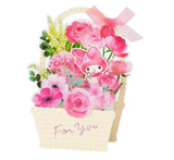 Sanrio My Melody Flower Basket Greeting Card