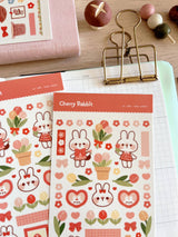 Tulip Rabbit Sticker Sheet no.080