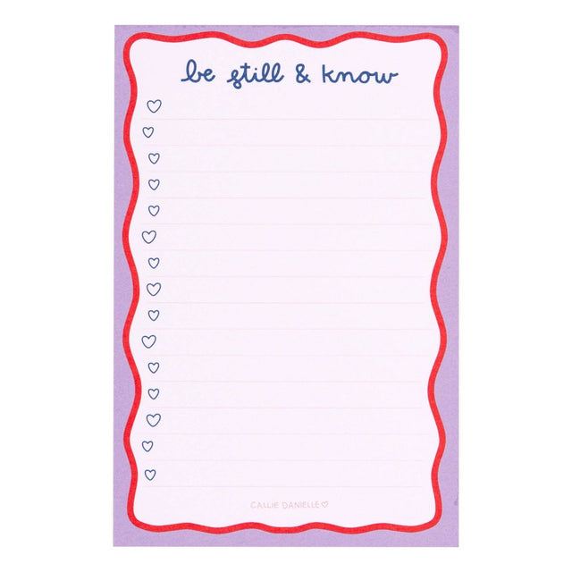 Be Still & Know Notepad - Paper Mochi