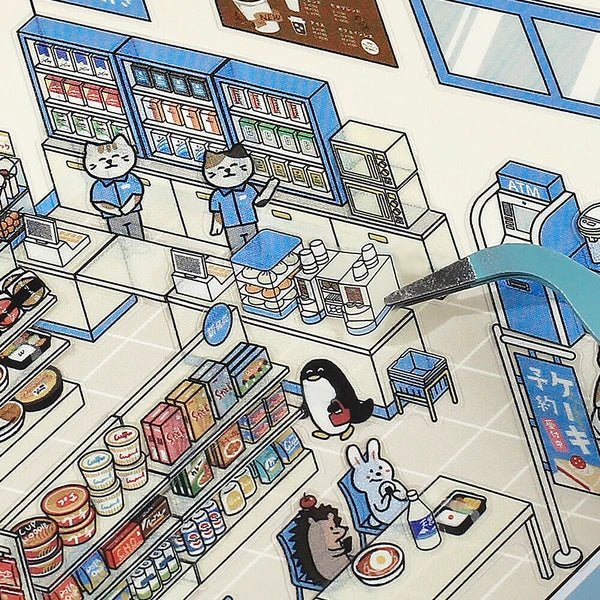 BGM Sticker Scene Convenience Store - Paper Mochi