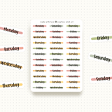 Bloom Day Of The Week Sticker Sheet - Paper Mochi