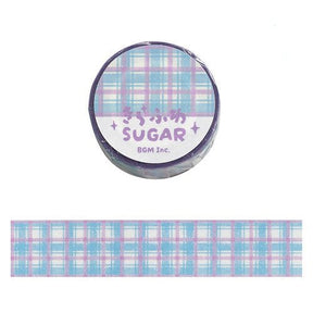 Blueberry Check Glittery Washi Tape - Paper Mochi