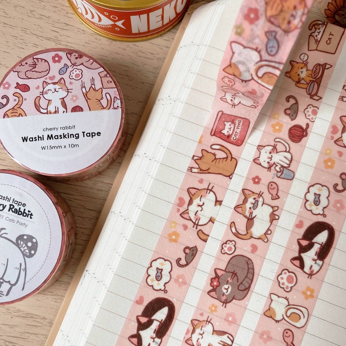 Cat Party Washi Tape - Paper Mochi