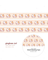 Gingham Cat Washi Tape