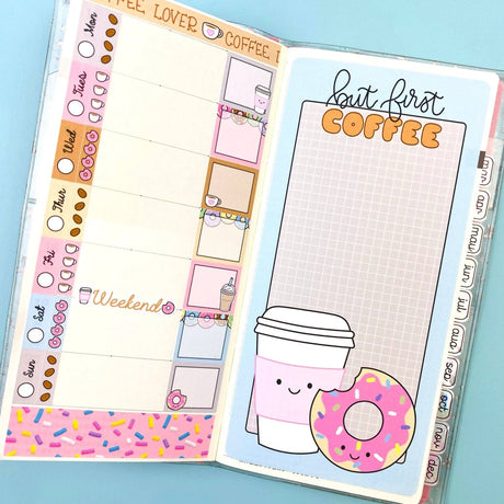Coffee Time Hobonichi Weeks Sticker Kit - Paper Mochi