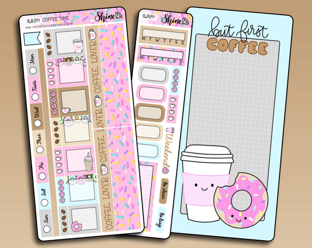 Coffee Time Hobonichi Weeks Sticker Kit - Paper Mochi