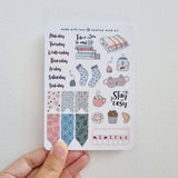 Cosy Feels Winter Sticker Sheet - Paper Mochi