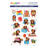 Daschund Delivery Glossy Sticker Sheet - Paper Mochi
